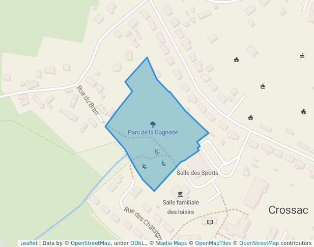 Parc de la Gagnerie in Crossac | Map and Routes