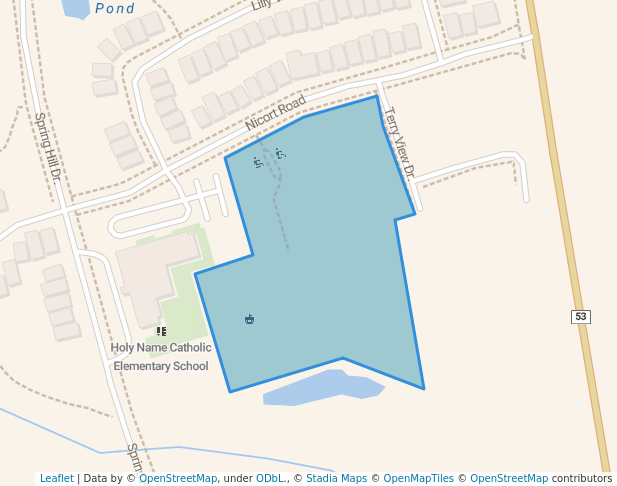 walking in Rafferty's Corners Park map in King City