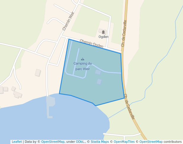 walking in Parc Weir map in Ogden