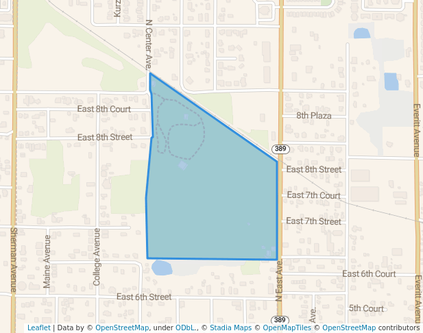 walking in Joe Moody Harris Park map in Panama City