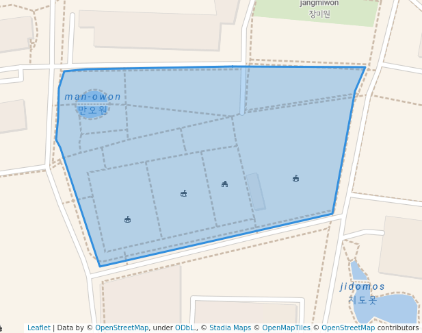 백양로 숲 공원