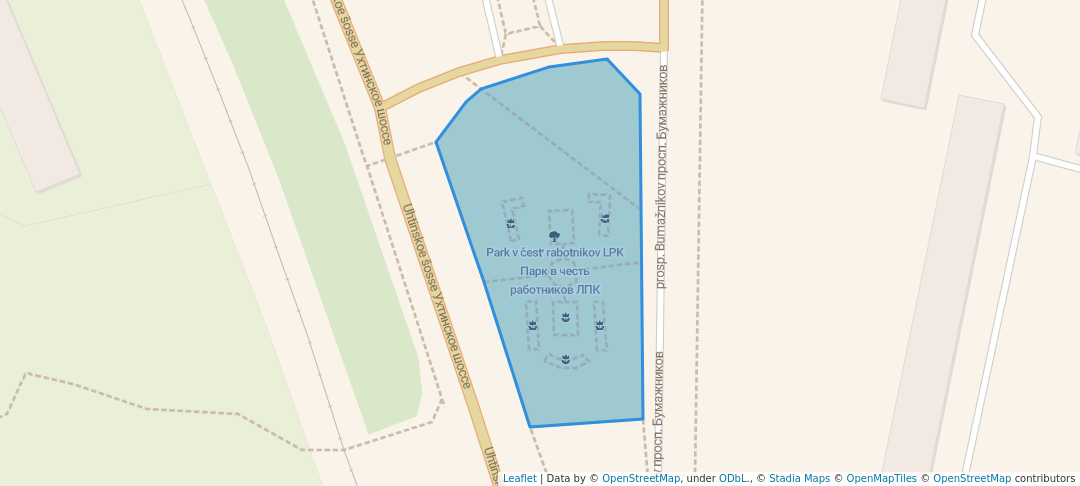 walking in Парк в честь работников ЛПК map in Syktyvkar