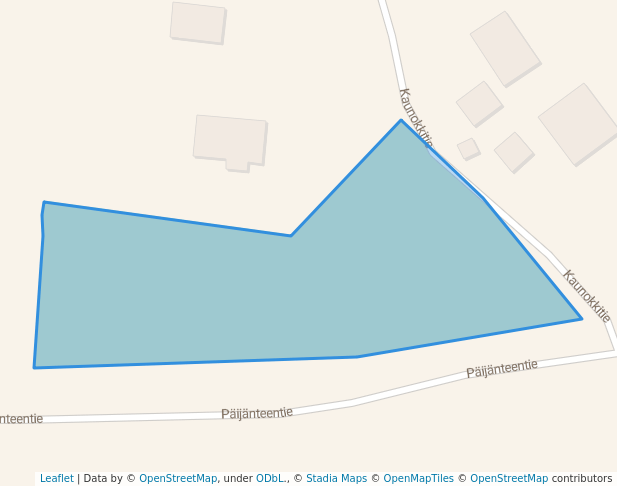 walking in Puisto map in Jyväskylä