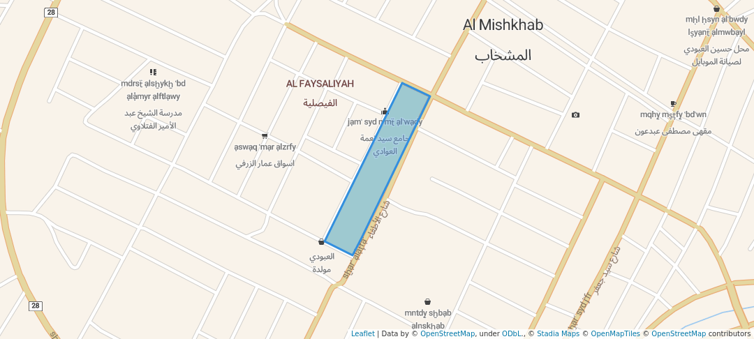 walking in متنزه المشخاب map in Al-Mishikhab