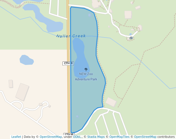 walking in NEW Zoo Adventure Park map in Suamico