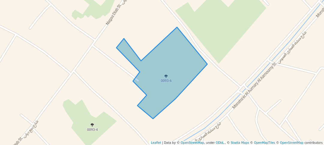 walking in 0093-6 map in Minshat Al Ammari