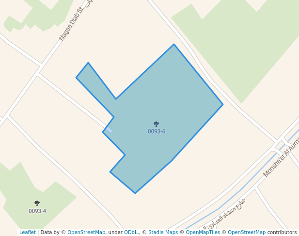 walking in 0093-6 map in Minshat Al Ammari