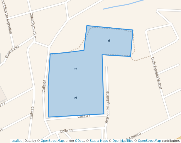walking in Canchas de Fútbol map in Naucalpan de Juárez