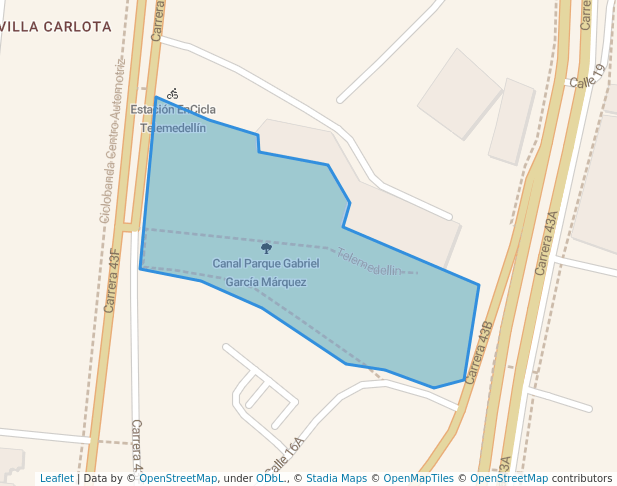 Canal Parque Gabriel García Márquez