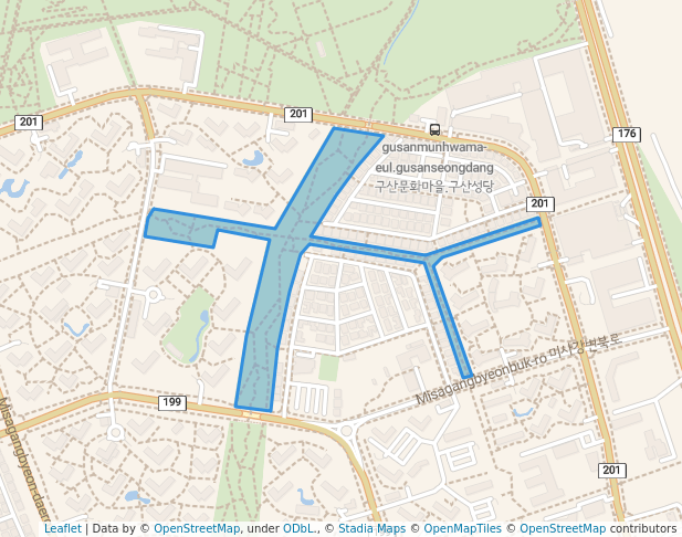 미사도시 산책로