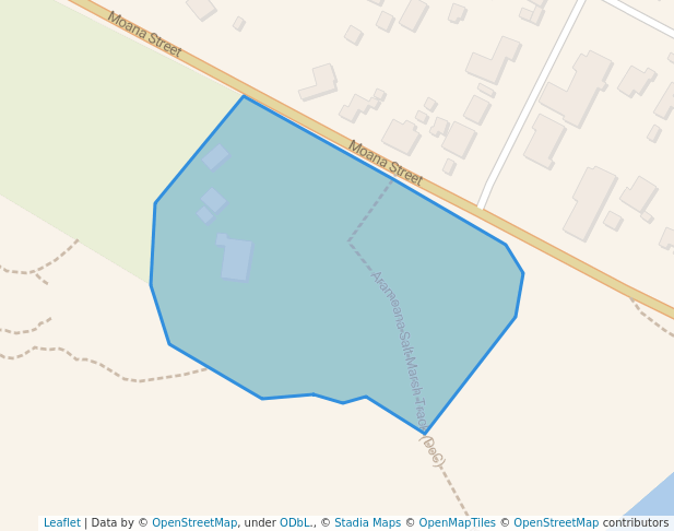 walking in Aramoana Domain map in Aramoana