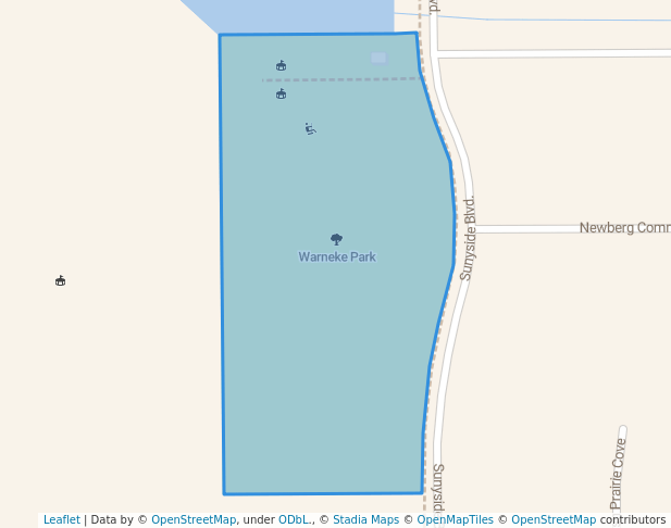 walking in Warneke Park map in San Jacinto
