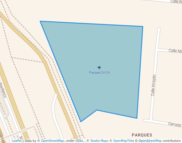 walking in Parque Cri Cri map in Zapopan