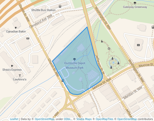 Huntsville Depot Museum Park