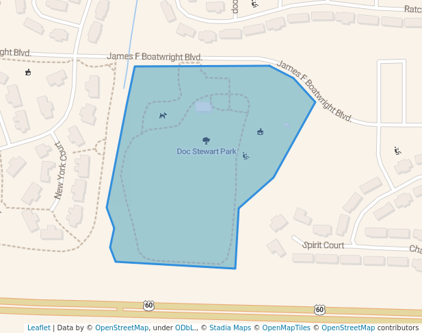 walking in Doc Stewart Park map in Clovis