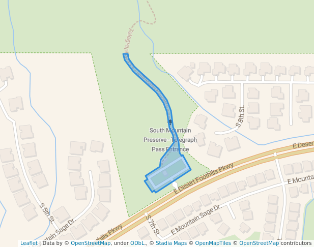 South Mountain Preserve - Telegraph Pass Entrance