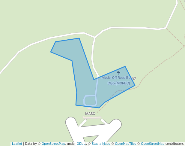 walking in Model Off Road Buggy Club (MORBC) map in Whiteman