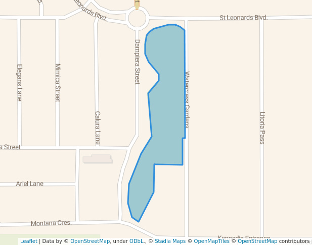 walking in Watercress Park map in Dayton