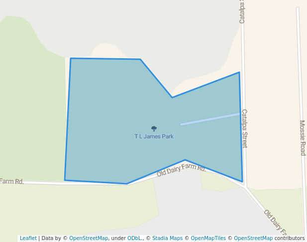 walking in T L James Park map in Wewahitchka