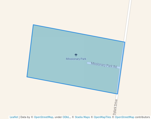 walking in Missionary Park map in Waverly