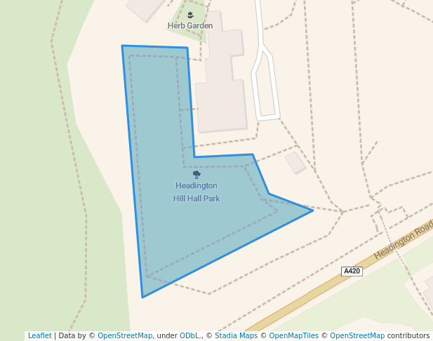 Headington Hill Hall Park