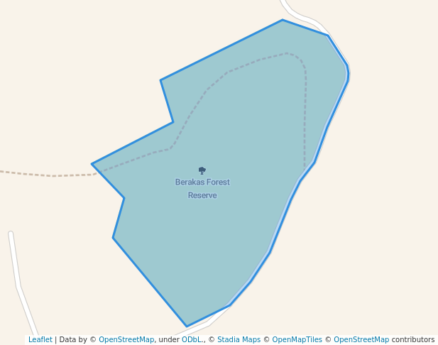 walking in Berakas Forest Reserve map in Bandar Seri Begawan