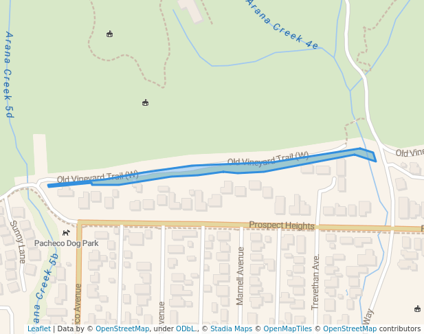 walking in DeLaveaga Park map in Santa Cruz