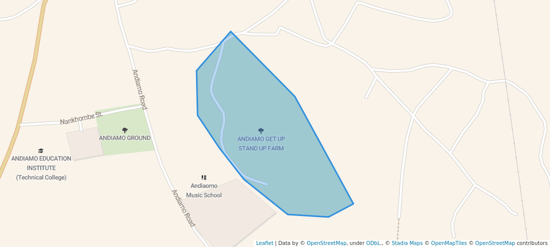 walking in ANDIAMO GET UP STAND UP FARM map in Balaka