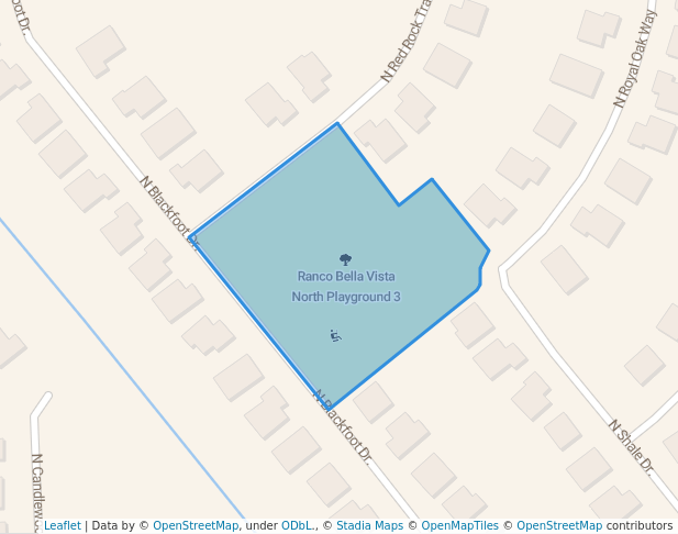 walking in Ranco Bella Vista North Playground 3 map in San Tan Valley