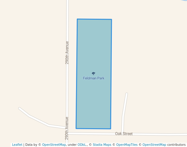 walking in Feldman Park map in Rolfe