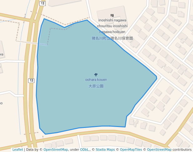 大原公園 in Inagawa | Map and Routes