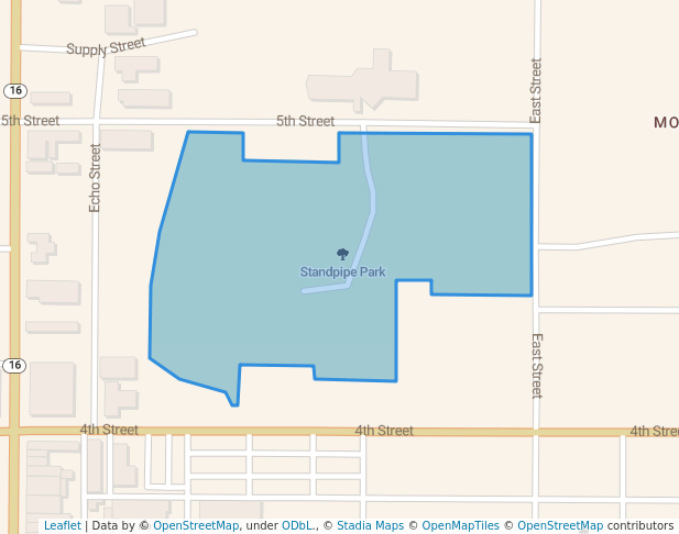 walking in Standpipe Mountain Park map in Graham