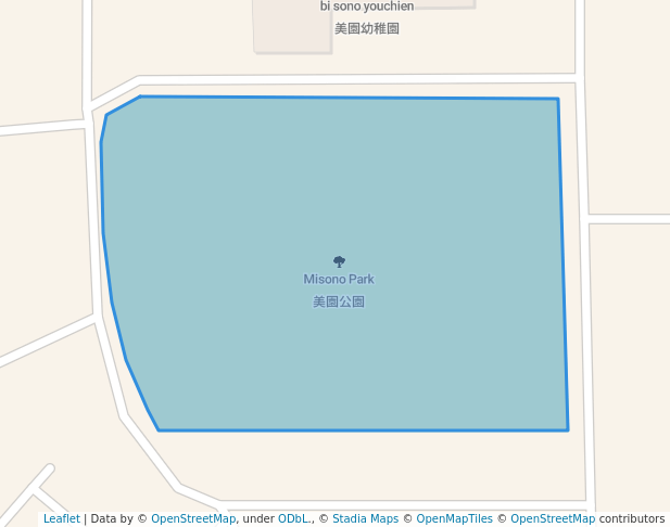 walking in Misono Park map in Yao