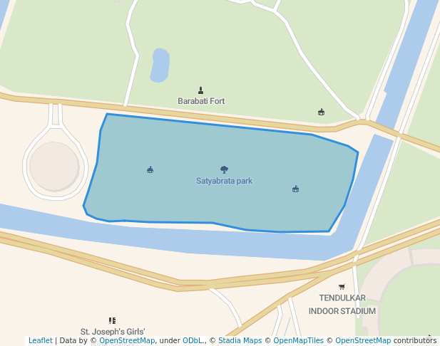 walking in Satyabrata park map in Cuttack