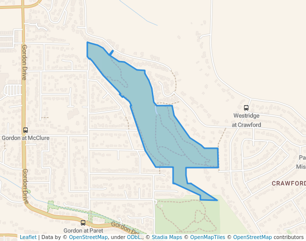Mission Ridge Park in Kelowna | Map and Routes