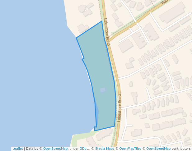 walking in Rotary Beach Park map in Kelowna