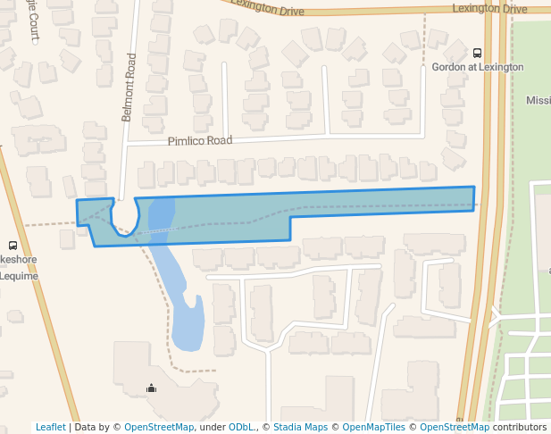 walking in Belmont Park map in Kelowna