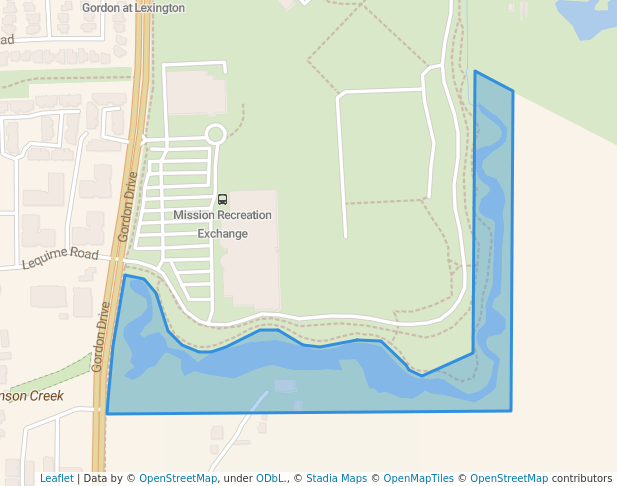 walking in Thomson Marsh Park map in Kelowna