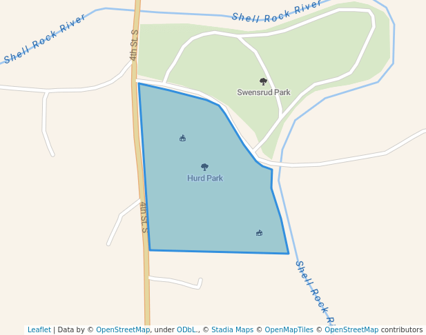 walking in Hurd Park map in Northwood