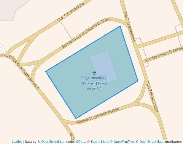 Praça Americano do Brasil ( Praça do Avião) in Anápolis | Map and Routes