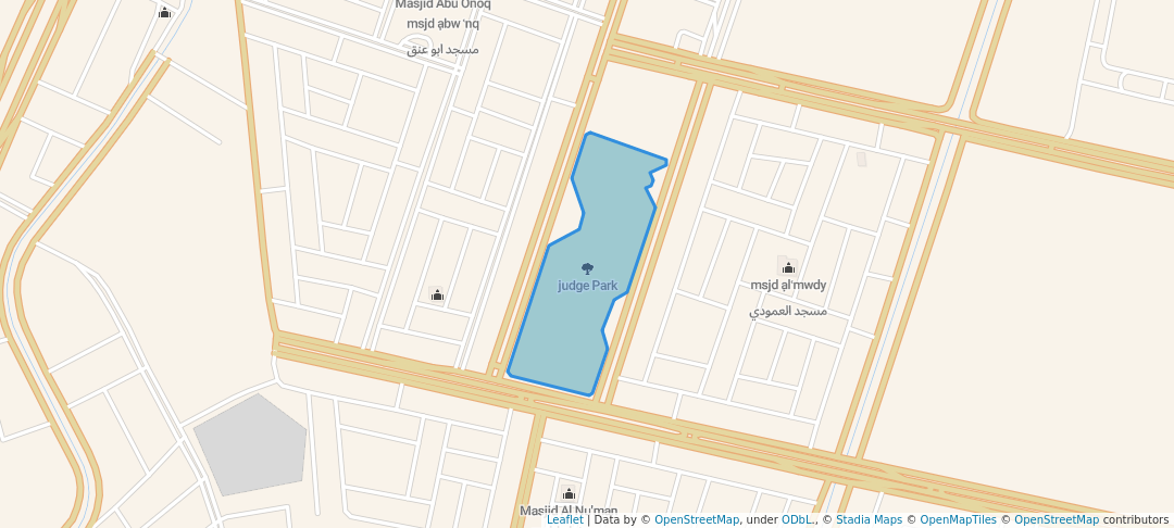 walking in judge Park map in Medina