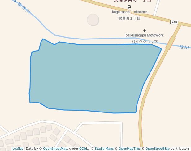 walking in 北山公園 map in Hirakata