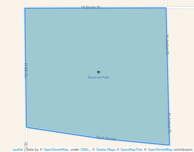 walking in Rommel Park map in Oxford