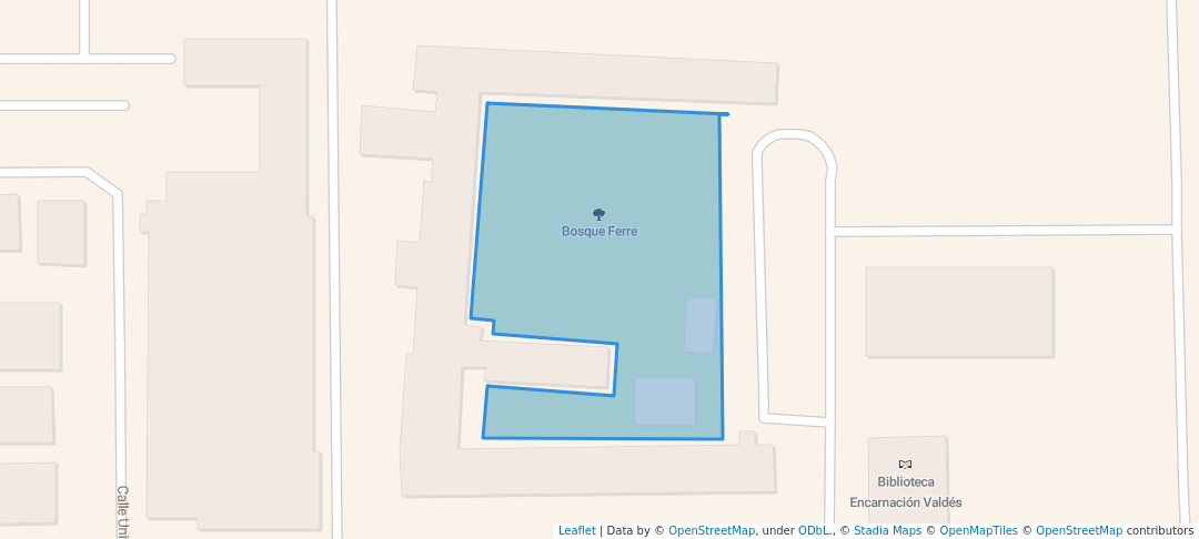 walking in Bosque Ferre map in Ponce