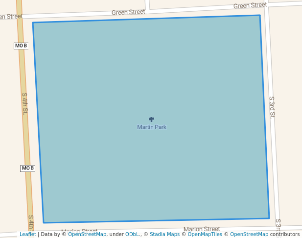 walking in Martin Park map in Canton