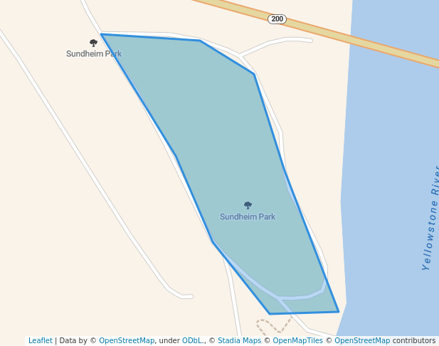 walking in Sundheim Park map in Fairview