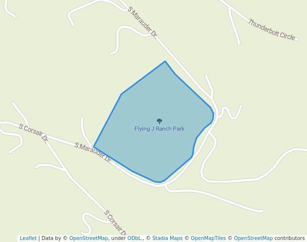 walking in Flying J Ranch Park map in Conifer