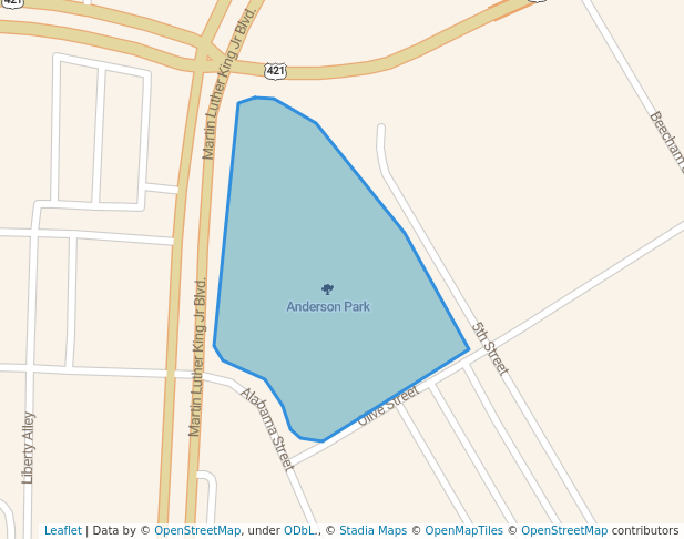 walking in Anderson Park map in Bristol