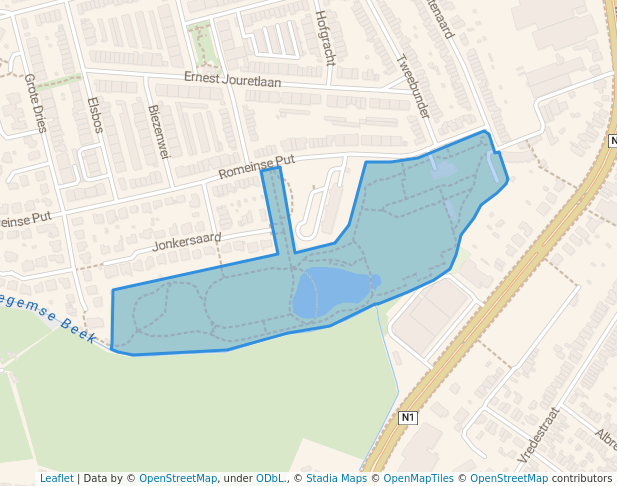 Park Romeinse Put in Edegem | Map and Routes