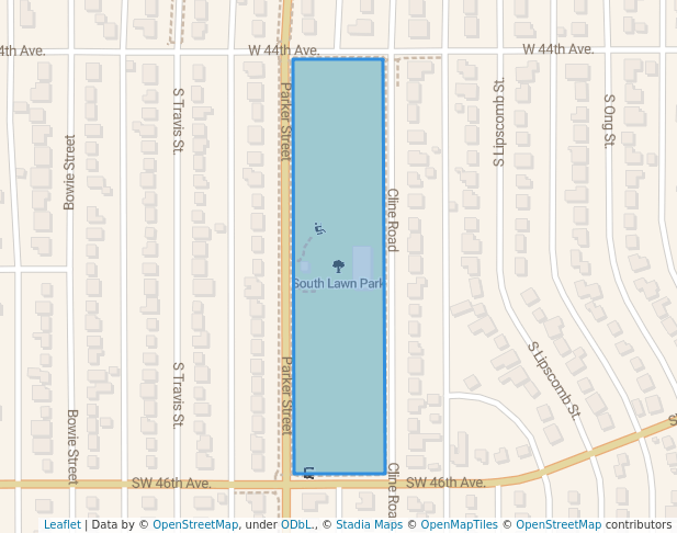 walking in South Lawn Park map in Amarillo